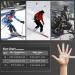 Achiou Ski Snow Gloves - Winter Warm 3M Thinsulate Waterproof Touchscreen - Black Medium - Buy Online on GoSupps.com