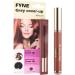 FYNE Root Touch Up Hair Mascara - Pack of 4 - Instant Auburn Grey Hair Cover Up - Magic Retouch Temporary Hair Colour for Men & Women Auburn mascara 4