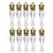 Healthcom 10 Pcs 5ml Mermaid Crown Clear Lip Gloss Tubes Vials Empty Refillable Lip Glaze Tubes DIY Cosmetic Container Lipstick Tube Bottle with Crown Wand Makeup Travel Lipgloss Bottle for Women Girl