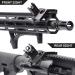 TACTICON 45 Degree Offset Flip Up Iron Sights for Rifle with Front Sight Adjustment Tool | Rapid Transition Backup BUIS Set for Picatinny/Weaver Rails - Buy Online on GoSupps.com