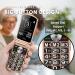 VOCA Big Button Flip Phone for Elderly | Dual Screen, Unlocked 4G LTE | Loud Volume, Hearing Aid Compatible | SOS Button, Predictive Text | Charging Dock | V543 (Red) - Buy Online on GoSupps.com