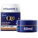 NIVEA Q10 Energy Night Cream Radiance Booster (1x50 ml), anti-wrinkle cream enriched with pure Q10 & Vitamin C, anti-aging cream for a radiant complexion, energizing face cream for dull and tired skin