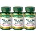 Set of 3 Nature's Bounty Niacin Flush Free 500 mg, 120 Capsules by Maven Gifts