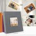 Miaikoe 6x4 Photo Album - 600 Pockets Grey | Family Wedding Anniversary Linen Album Book for 10x15cm Photos - Buy Online on GoSupps.com