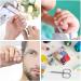 Sandalfon Scissors Extra Sharp Curved Nails Stainless Steel Cuticle Scissors Beauty Scissors for Eyebrows Nails Facial Hair Mustache Nose Hair - Buy Online on GoSupps.com