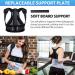 AVIDDA Posture Corrector for Men Women - Adjustable Back Brace for Pain Relief - Breathable Support Plate - Size S Black - Buy Online on GoSupps.com