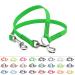 BioThane coupling for two dogs 0.5m long neon green width selectable coupling leash 0.5 meters neon green