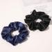 Silk Scrunchies for Hair - No Crease Hair Ties for Thick Curly Hair | Soft Ponytail Holders in White, Black, Navy, Gray - Buy Online on GoSupps.com