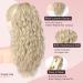 Brikabia 40cm Blonde Ponytail Extension - Curly Clip-In Hairpiece for Women | Premium Dirty Blonde Corrugated Extensions - Buy Online on GoSupps.com