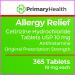 Primary Health 24 Hour Allergy Relief Cetirizine Hydrochloride 10mg Tablets - 365 Count - Buy Online on GoSupps.com