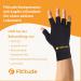 Fitude Copper Infused Compression Gloves - Half-Finger Relief for Arthritis Swelling & Joint Pain - International Shipping Available - Buy Online on GoSupps.com