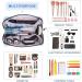 MAANGE Small Waterproof PU Leather Makeup Bag for Women - Light Blue - Buy Online on GoSupps.com