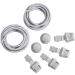 Schn rrlie Elastic Laces - 100 cm Gray Round Flat Quick Lock for Kids & Adults - No Tie Shoe Out Bands - Buy Online on GoSupps.com