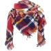 Triangular Wrap Scarf for Women - Fashionable Knitted Scarf with Wool Neck Warmer in Wine - Casual Style for All Seasons - Buy Online on GoSupps.com
