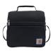 Carhartt Deluxe Dual Compartment Insulated Lunch Cooler Bag, Black Black Solid