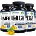 Omega 3-6-9 Blend with DPA EPA DHA ALA and GLA and Organic Flax Seed Oil Over 2 800 Milligram Strength - Gluten Free - Easy to Swallow - 60 SoftGels 60 Count (Pack of 1) - Buy Online on GoSupps.com