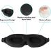 SmelloCat 3D Memory Foam Sleep Eye Mask - Black | Light Blocking, Moisture Wicking for Travel, Yoga & Daylight Sleeping | Unisex Ergonomic Design - Buy Online on GoSupps.com