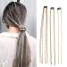 Hair clips tormented hair extension chain hair chain wigs fringes hair accessories metal dirty braid head chain gilded clip headgear hair jewelry for women girls