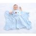 Hilmocho Baby Bath Towel with Hood - Ultra Soft Coral Velvet Blanket for Newborns, Infants, and Toddlers - Ideal for Swimming and Shower - 110x68CM - Blue - Buy Online on GoSupps.com