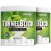 Pre -workout -booster green apple 2x440g - incredibly delicious - tunnel view Training booster with citrulline arginine taurine caffeine guarana and magnesium - optimally high -dose - 100% vegan green apple 20 portions (2 Pack)