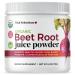 100% Organic Beet Root Juice Powder Highest Purity and Potency USA Grown Superior Beet Drying Technology Maximum Nitric Oxide Boost for Cardio Support and Athletic Performance