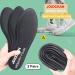 Buy 2 Pairs Memory Foam Insoles for Men US 13 | Cushioned Shock-Absorbing Insoles for Foot Pain Relief - Comfortable Black Inner Insoles for Men & Women - Buy Online on GoSupps.com