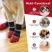 Expawlora Anti-Slip Dog Paw Protection | Adjustable Straps for Better Traction on Wooden Floors | Soft Elastic Fabric in Red | Size L - Buy Online on GoSupps.com