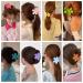 8PCS Large Flower Hair Claw Clips for Women Girls - Non Slip Strong Hold - Matte Finish - Ideal for Thick & Thin Hair - 8 Colors Multicolor Green Pink Ros - Buy Online on GoSupps.com