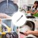 Stove Top Scraper Tool - 2-in-1 Cooktop Cleaning Double Head Scraper with Brush | Non-Slip Household Scraper for Putty and Grease Grime Cleaning for Sinks Faucets Stoves Elbow - Buy Online on GoSupps.com