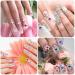 Molain 48pc Nail Art Planet Crystal Charms - 3D Saturn Shape Decoration Kit for DIY Acrylic Nails - 12 Colors - Ideal for Women and Girls - Buy Online on GoSupps.com