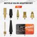 Henmi Bicycle Valve Adapter Set - Complete French & Auto-Style Valve Adapters with Sorting Box Air Pump Ball Pin & Compressor Valve - International Shipping - Buy Online on GoSupps.com