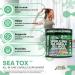 Sea Tox Organic Spirulina and Chlorella Capsules Natural Cleansing & Nourishment Sea Moss Bladderwrack Chlorophyll Burdock Root Ashwagandha Turmeric 90 Vegan Black Seed Oil Capsules by Clean Nutra - Buy Online on GoSupps.com