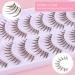 Buy Outopen 10 Pairs Brown Natural Look Manga Lashes - Short 5-13MM Handmade Wispy False Eyelashes for Daily Wear | International Shipping - Buy Online on GoSupps.com