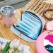 Colorful Rainbow Unicorn Menstrual Cup Pocket & Makeup Organizer - Big Capacity Travel Band for Women - Buy Online on GoSupps.com