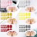 Glitter Toe Nail Wraps - Self-Adhesive Nail Polish Stickers - Solid Color Art Decals - Manicure Kit for Women & Girls - 12 Styles, 2 Nail Files (Chic Colors) - Buy Online on GoSupps.com