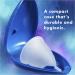 Tampax Menstrual Cup Regular Flow with Carrying Case - Reusable Alternative to Tampons for 12 Hours of Flexible, Comfortable Protection + Free Always Thin Liners - Buy Online on GoSupps.com