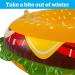 BigMouth Inc. Snow Tube  Inflatable Sleds for Kids and Adults  Heavy Duty PVC Giant Cheeseburger - Buy Online on GoSupps.com