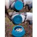 Ohmo Dog Travel Bowl - 700ml Portable Water Bowl for Road Trips Anti-Sloppy Foldable Pet Bowl Unique Blue-Green Design Perfect Travel Accessories for Dogs - Buy Online on GoSupps.com