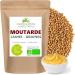 Organic Yellow Mustard Seed 1kg - Ideal Homemade Mustard Recipe - Resealable Biodegradable Freshness Bag (1) - Buy Online on GoSupps.com