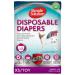 Simple solution disposable dog diapers for bitches |Super absorbent spout -safe fit |Watine insicator 12 pack extra-Small