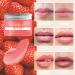 Natural Strawberry Lip Scrub | Moisturizing Exfoliator for Dry Lips | Hydrating Sugar Scrub with Essential Oils | 1.76 Oz - Buy Online on GoSupps.com