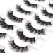 3D Faux Mink Fluffy Eyelashes - 7 Pairs Thick Wispy Long Extension 15-19mm - Reusable Serendipity Life Lashes - Buy Online on GoSupps.com