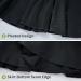 Gnainach Girls High Waist Athletic Skorts with Shorts - Black, 10-12 Years - Buy Online on GoSupps.com