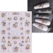 3D Christmas Nail Stickers 6 Sheets 5D Self-Adhesive Embossed Nail Decal Cartoon Penguins Snowman Snowflakes Nail Art Decoration Design Supplies - Buy Online on GoSupps.com