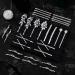 28-Piece Assorted Silver Rhinestone Hair Clips & Bobby Pins for Women - Elegant Wedding Hair Accessories - Crystal Hair Barrettes in 7 Styles - Buy Online on GoSupps.com