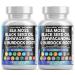 Sea Moss & Black Seed Oil Supplement - 3000mg Sea Moss 2000mg Black Seed Oil & More | 2-Pack of Ashwagandha Turmeric Bladderwrack & Vitamins for Immunity & Wellness - International Shipping Available - Buy Online on GoSupps.com