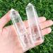 Xiannvxi 4 "Great crystals mountain crystal tower gemstone rod crystal stones towers hexagonal dot rods natural meditation energy stone 9-10cm 1pc clear quartz 4 inches