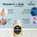 High-Dose Vitamin C 1000 mg + Zinc 10 mg - 360 Vegan Tablets pH-Neutral & Bioavailable Supplement Made in Germany - No Additives - Buy Online on GoSupps.com