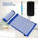BRRIVER Acupressure Mat Set - Acupuncture Mat & Pillow with Massage Stick Blue Washable & Portable for Yoga Relaxation & Massage - Buy Online on GoSupps.com