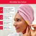 Fast Drying Pink Microfiber Hair Turban for All Hair Types Reduces Frizz Prevents Damage Super Absorbent - Buy Online on GoSupps.com
